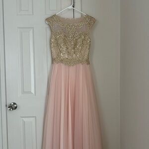 Pink & Gold Gown